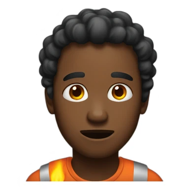 fire worried sticker