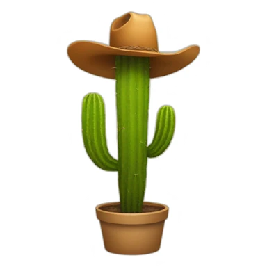 Cactus with Cowboy Hat sticker