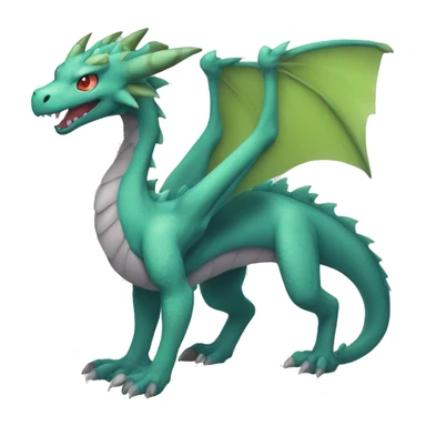Dragon type Pokémon Fakemon creature fantasy animal sticker