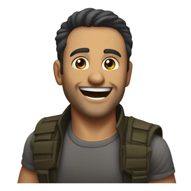 "I want a sticker of a character from the game CS2 laughing. There is a character skin in the game, and I need it to be specifically him: Rezan The Ready | Sabre. sticker