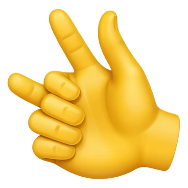 emoji apuntando con la mano hacia la camara sticker