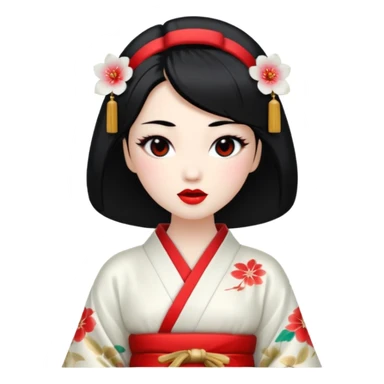 geisha singing sticker