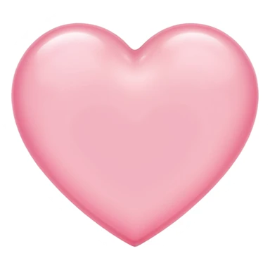 light pink heart in imagination sticker