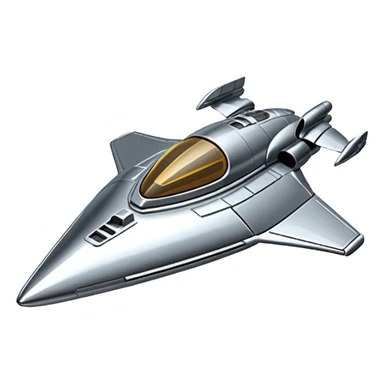Star Wars Naboo Royal Starship chrome  sticker
