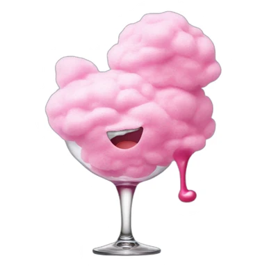 cotton candy spilled wine sticker