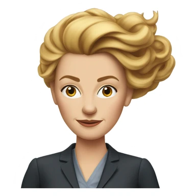 super realistic Danish Prime Minister Mette Frederiksen sticker