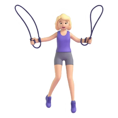person jumping rope sticker