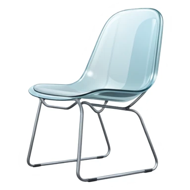 danish design glass chair sticker