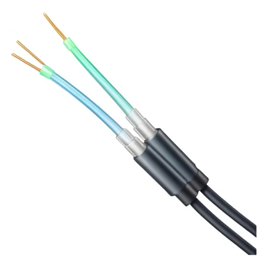glowing optic fiber cable filaments showing thin glass strands sticker