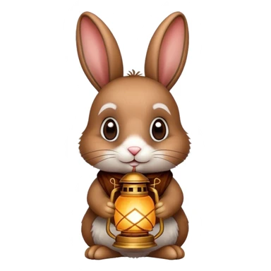 Cute rabbit in Ramadan  sticker