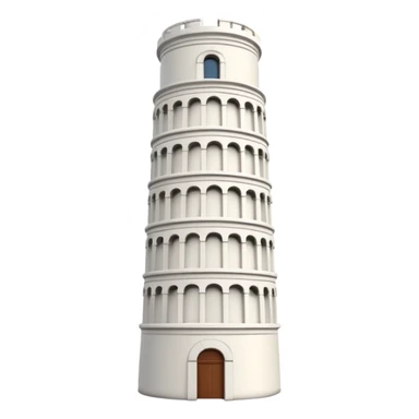 Leaning tower sticker