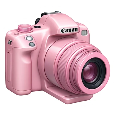 Light pink canon camera sticker