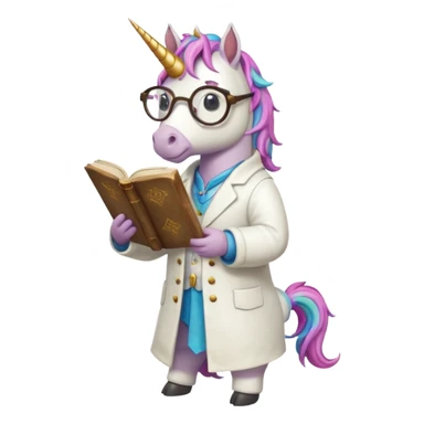 Unicorns read book
A full body of scholar unicorn wearing round glasses, reading a thick ancient tome.












 sticker