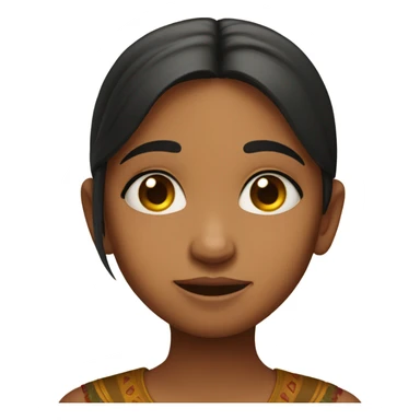 indian girl with teary eyes happy  sticker