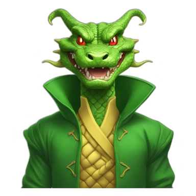 Shenron with clother sticker