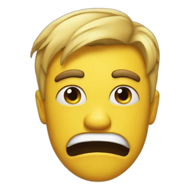 An emoji irritated with incompetence sticker