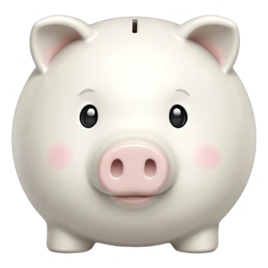 white piggy bank sticker
