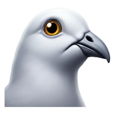 A very curious looking pigeon sticker