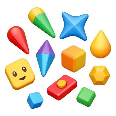 High resolution of toys sticker