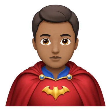 Caped Hero fake sticker