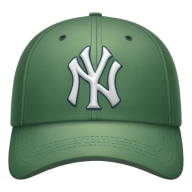 new york Yankee green cap sticker