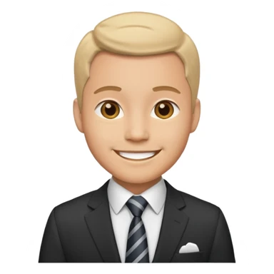 office working man sticker