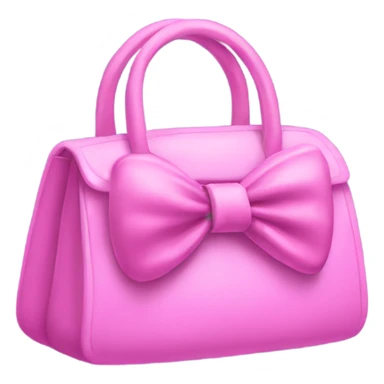 Handbag with a bow sticker