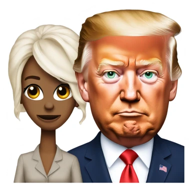 Trump and Biden divorce  sticker