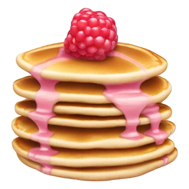 pancakes light pink berry sticker