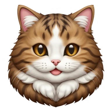 dark brown tabby and white cat in funny positions upside down with eyes closed sticker