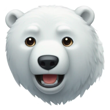 Oso polar durmiendo  sticker