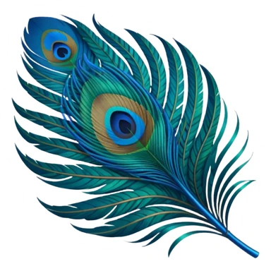 Make an peacock feather emoji sticker