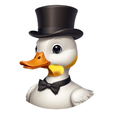 pato millonario blanco con monoculo sticker
