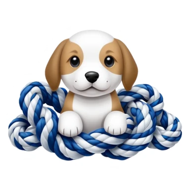 A rope toy for dogs  sticker