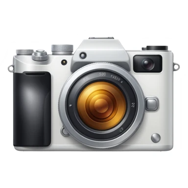 Mirrorless white camera
 sticker