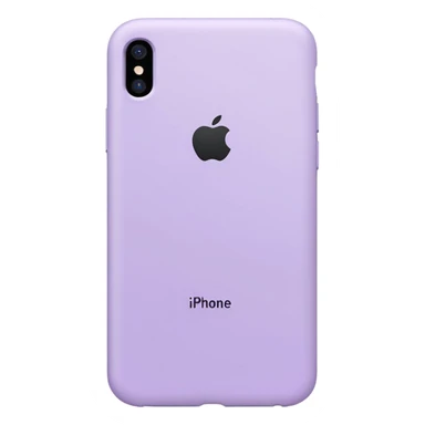 pastel purple iPhone back view minimal design sticker