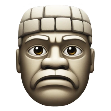 wide adobe olmec head sticker