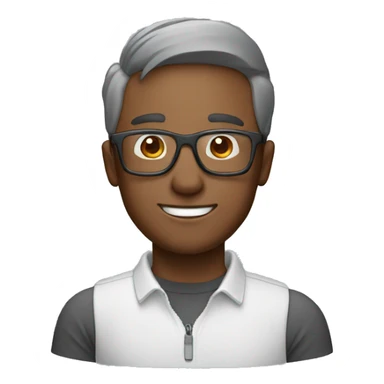 man with rectangular glasses wearing a grey flat bill and loves coke sticker