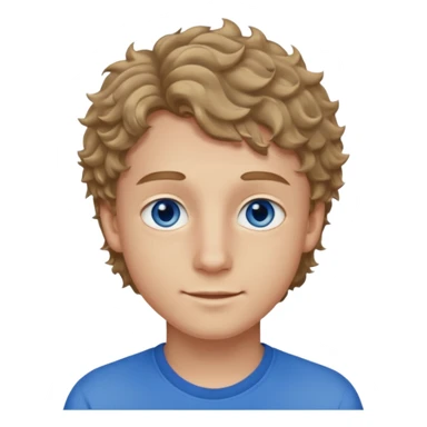 20 year old boy with slightly curly dark blonde hair and blue eyes with 20 year old girl with brown hair and blue eyes (girl is brunette (straight hair), boy is blonde.) BLONDE BOY sticker