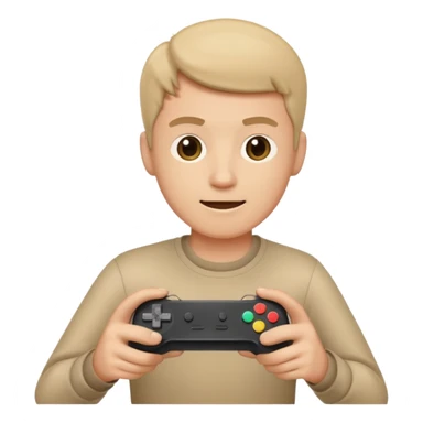 Homme qui joue à la console sticker