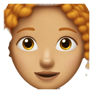ginger-girl-with-brown-eyes-and-a-black-dog sticker