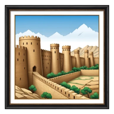 samarkand city walls, no frame sticker