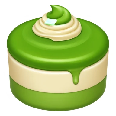 green cream skincare sticker