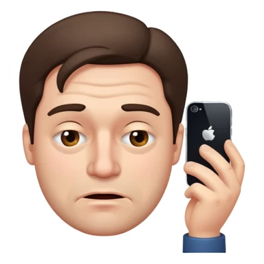 Drunk man who doesn’t know how to work iphone sticker