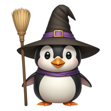 Penguen cadısı sticker