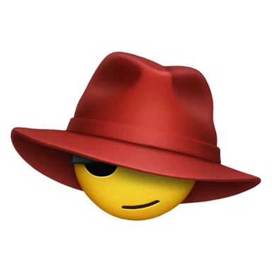 hacker red hat sticker