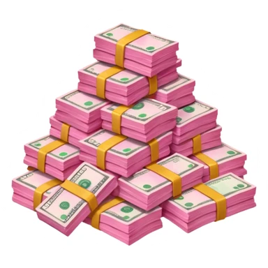 Pink money sticker