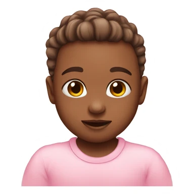 A baby pink heart emoji sticker