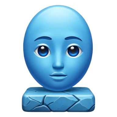 Azul+🗿 sticker