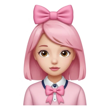 Cute preppy and pink sticker